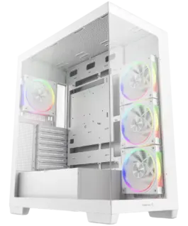 Кутия за компютър DeepCool CG580 4F WH V2 Mid Tower Mini-ITX/Micro-ATX/ATX Rear Connector support 2xUSB3.0 1x Type-C Gen