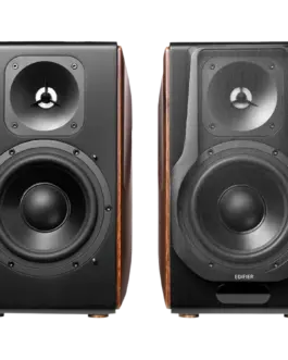Alternative view of Тонколона Edifier S3000MKII Active Bookshelf Speakers (2.0), Bluetooth V5.0, Balanced XLR, Optical, Coaxial, USB and Line inputs, Planar magnetic tweeters aluminum diaphragm bass drivers, 256W (RMS), Control knobs, Remote, Brown