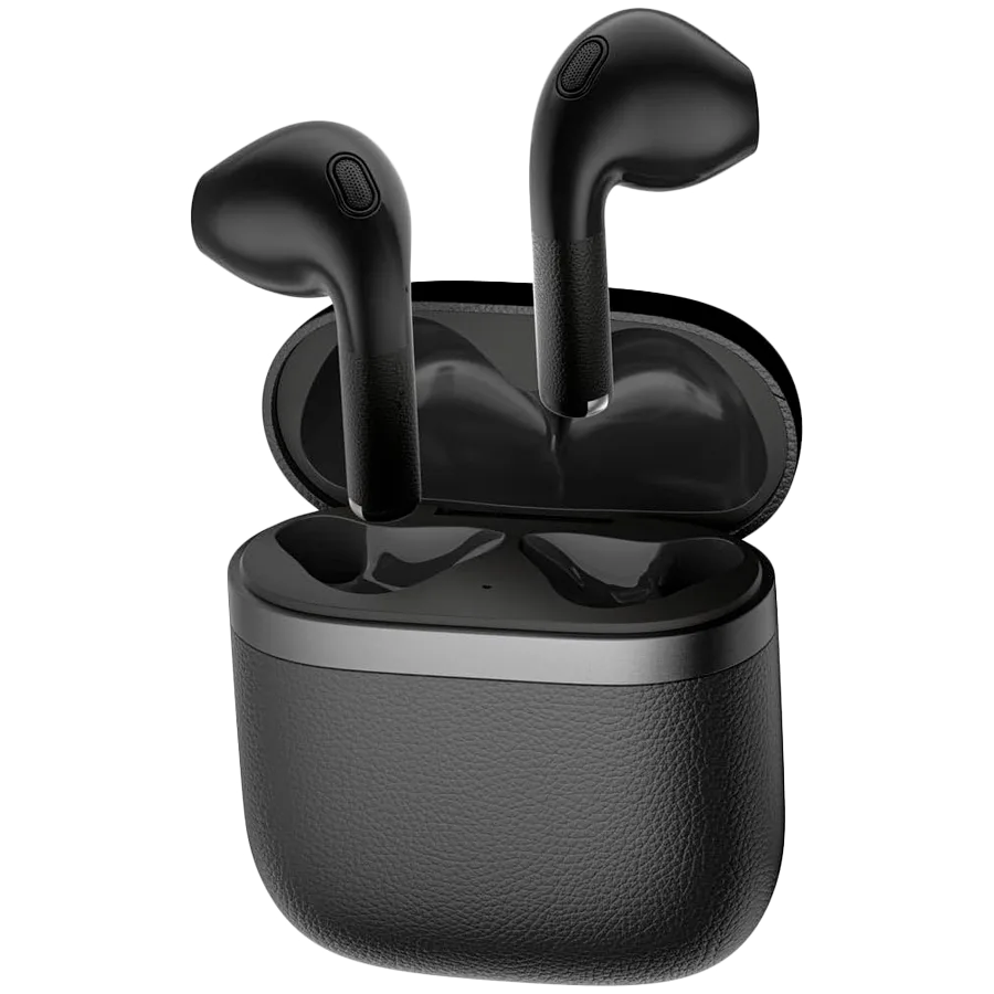 Bluetooth слушалки Edifier W200Ts TWS Earbuds, BT V5.3, Touch controls, Up to 22H Battery, USB-C, IP54, Black - Image 2