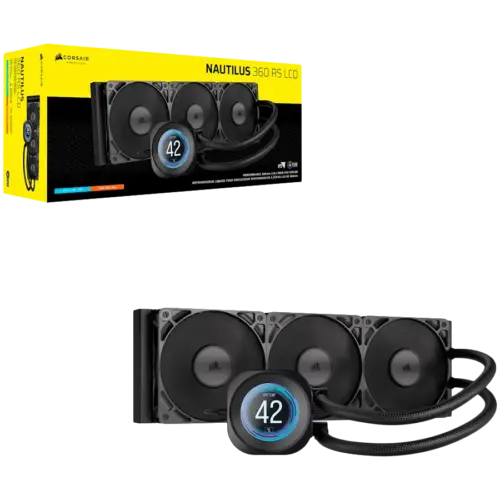 Охладител за процесор Охладител CORSAIR NAUTILUS 360 LCD 360mm Radiator Liquid CPU