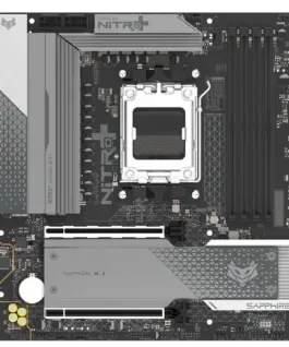 Дънна платка SAPPHIRE AMD B850M AM5 NITRO+ Ryzen R9/R7/R5 4x DDR5 8000MHz PCIE 5.0 x 16 1x M.2 Gen5 1x M.2 Gen4 LAN 2.5