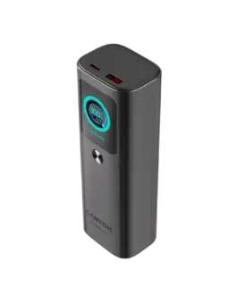 Alternative view of Външна батерия CANYON Built-in cable power bank OnPower 265 20000mAh 165W  Aluminium Dark grey