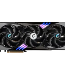 Alternative view of Видео карта MSI Video Card Nvidia GeForce RTX 5090 32G GAMING TRIO OC, 32GB GDDR7, 512bit, Effective Memory Clock: 28000MHz, Boost: 2482 MHz, 21760 CUDA Cores, PCIe 5.0, 3x DP 2.1b, HDMI 2.1b, RAY TRACING, Triple Fan, 1x16pin, 1000W Recommended PSU,