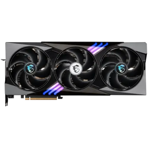 Alternative view of Видео карта MSI Video Card Nvidia GeForce RTX 5090 32G GAMING TRIO OC, 32GB GDDR7, 512bit, Effective Memory Clock: 28000MHz, Boost: 2482 MHz, 21760 CUDA Cores, PCIe 5.0, 3x DP 2.1b, HDMI 2.1b, RAY TRACING, Triple Fan, 1x16pin, 1000W Recommended PSU,