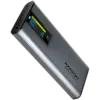 Чекмедже за диск AXAGON EEM2-SD2 USB-C 3.2 Gen 2 - M.2 NVMe / SATA SSD 30-80mm ALU box grey LCD