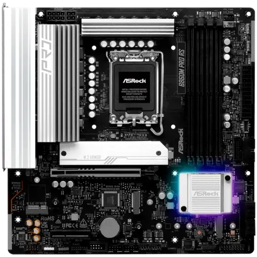 Дънна платка ASROCK MB Desktop B860M Pro Rs S.1851 4x DDR5 1x PCIe 5.0 x16 1x PCIe 4.0 x4 1x Blazing M.2 2x Hyper M.2 4x