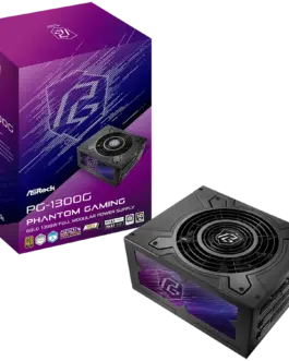 Захранване за компютър Asrock PG-1300G 1300W 80 Plus Gold Fully Modular PSU Japanese Capacitors 2x EPS 12V CPU(4+4pin) 2