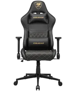 Геймърски стол COUGAR ARMOR ONE V2 Gold Gaming chair