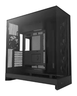 Кутия за компютър NZXT H9 Flow Dual-Chamber - Matte Black