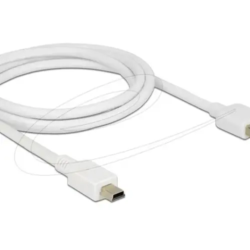 Кабел Delock EASY-USB-A 2.0 мъжко към USB Mini-B мъжко 1m бял