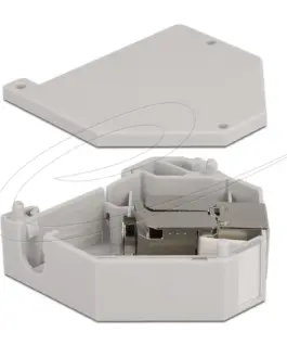 Alternative view of Delock DIN-рейков Адаптер с Keystone Модул RJ45 Cat.6A LSA