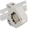 Delock DIN-рейков Адаптер с Keystone Модул RJ45 Cat.6A LSA