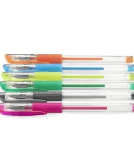 Комплект от 6 гел химикалки Hama "Glitter and Classic" 07562