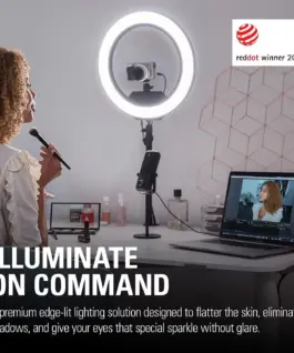 Alternative view of Осветление за стрийм Elgato Ring Light, Черна