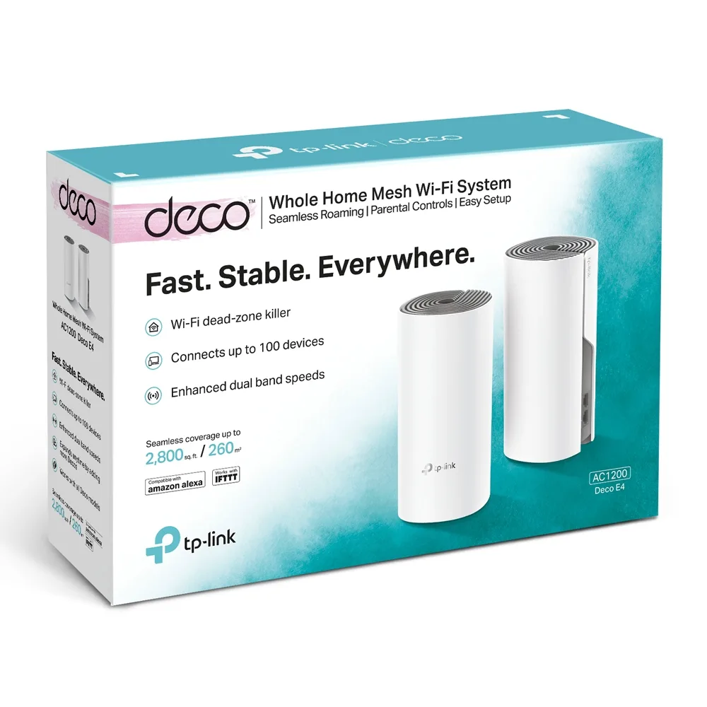 Безжична Mesh Wi-fi система TP-Link Deco E4 AC1200 (2-pack) - Image 48