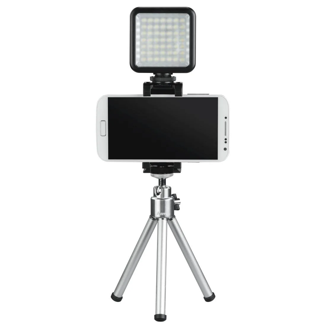 LED лампа Hama 49 BD, за допълнително осветяване на записи с камера и смартфон, Черна - Image 2