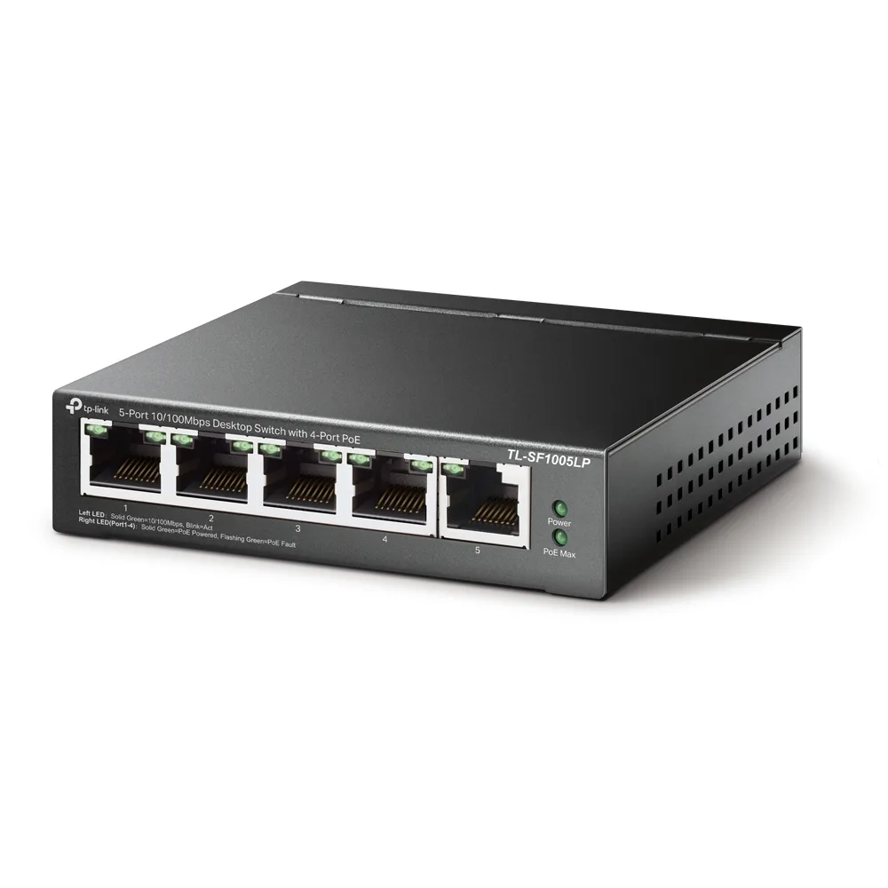 5-портов 10/100 Mbps комутатор TP-Link TL-SF1005LP с 4 PoE порта - Image 181
