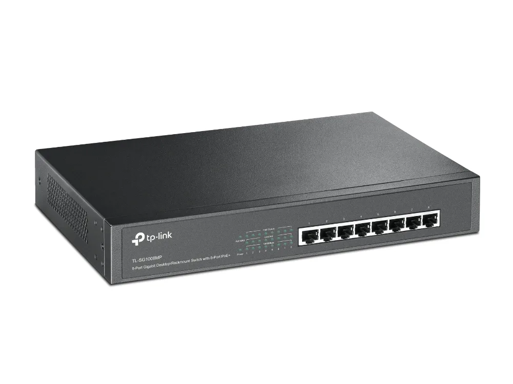 8-портов Gigabit PoE+ Desktop/Rackmount комутатор TP-Link TL-SG1008MP - Image 61