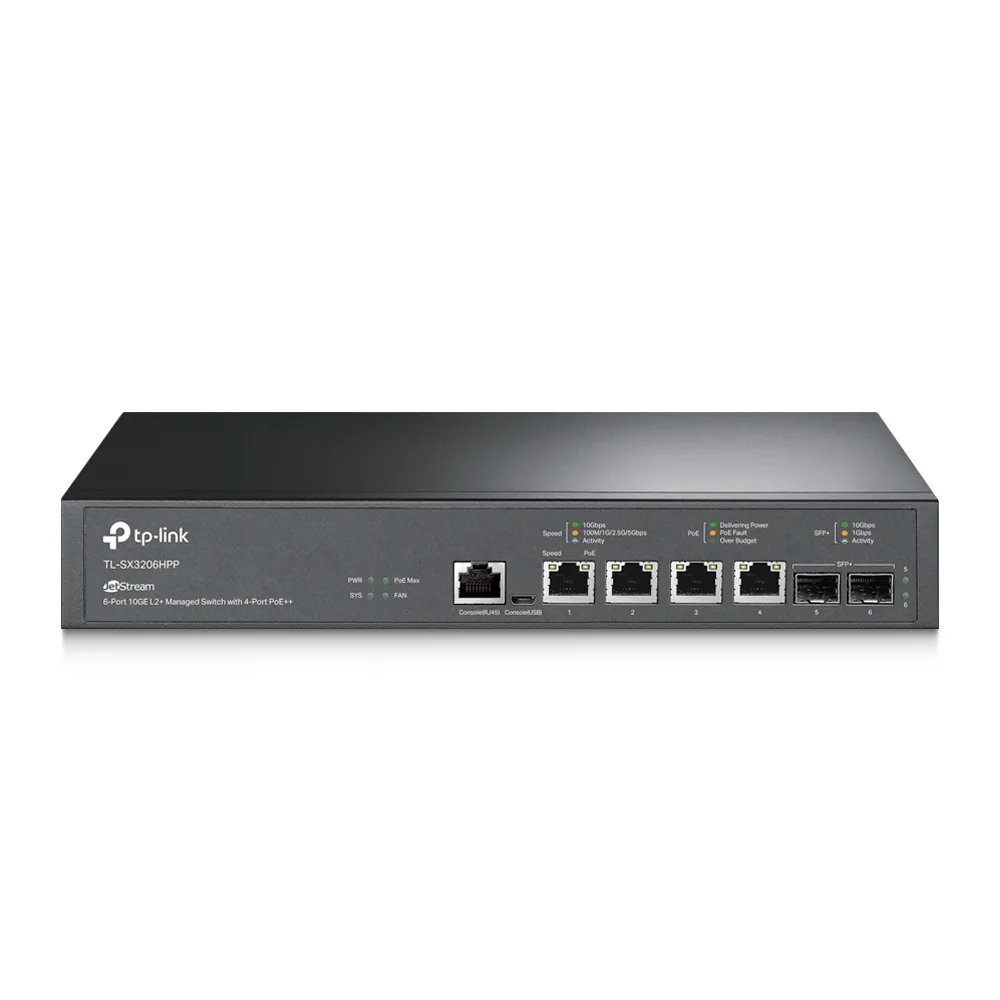 Комутатор TP-Link TL-SX3206HPP JetStream 10GE L2+ Managed 6-портов - Image 66