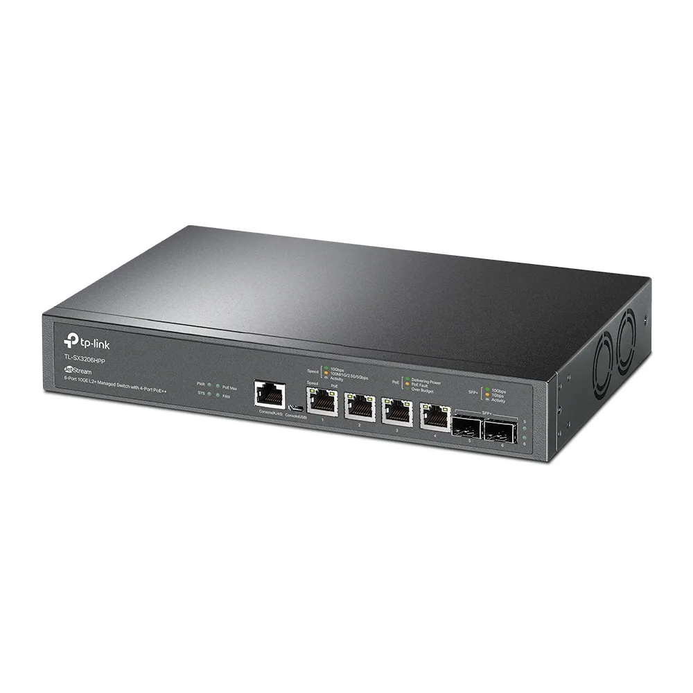 Комутатор TP-Link TL-SX3206HPP JetStream 10GE L2+ Managed 6-портов - Image 55