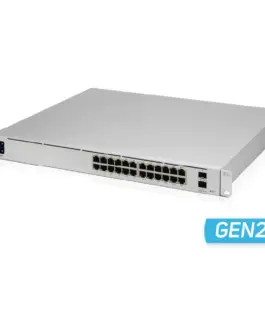 24-портов гигабитен комутатор Ubiquiti UniFi Switch USW-Pro-24-POE Pro 24 PoE Gen2 400W