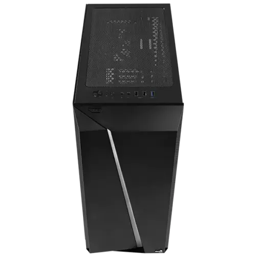 Кутия за настолен компютър Aerocool Cylon Pro RGB прозрачен панел от закалено стъкло CYLON-PRO-G-BK-V2 –