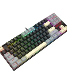 Alternative view of Механична геймърска клавиатура Redragon Kumara K552LGY-RGB с RGB осветление с Red switches - черна със сиво