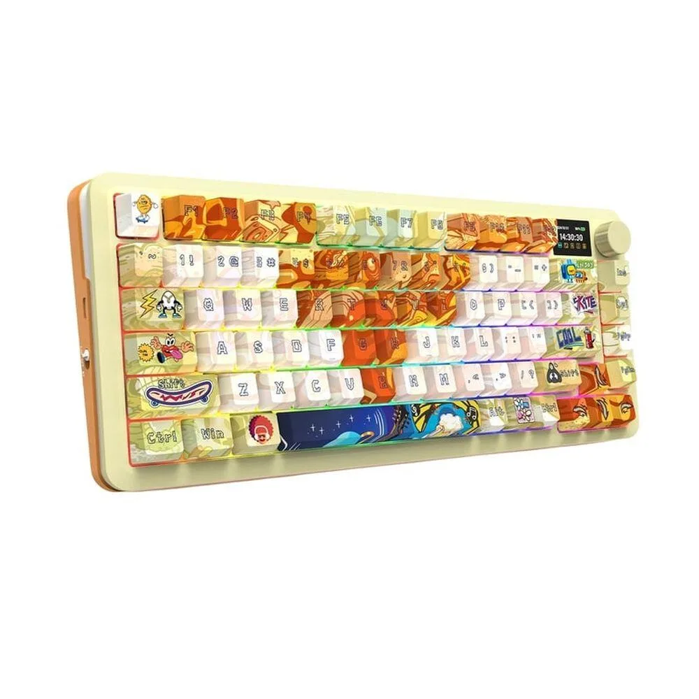 Геймърска механична клавиатура Redragon Flekact Pro Art Anime K708GF-RGB-PRO с Bluetooth и безжична връзка и RGB осветление - Image 4