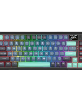 Bluetooth и безжична механична геймърска клавиатура Redragon Behemoth Pro K724SP-RGB-PRO RGB осветление - черна със сив