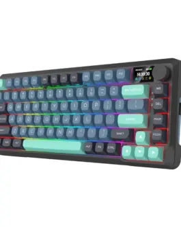 Alternative view of Bluetooth и безжична механична геймърска клавиатура Redragon Behemoth Pro K724SP-RGB-PRO, RGB осветление - черна със сив градиент