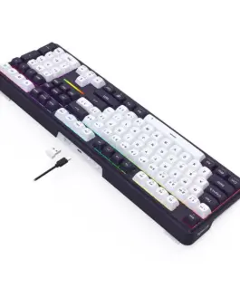 Bluetooth и безжична механична геймърска клавиатура Redragon Antonium Pro 108 K745WB-RGB-PRO RGB осветление - черна с