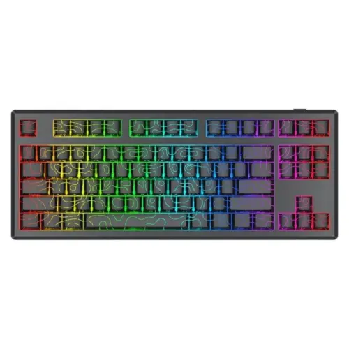 Bluetooth и безжична механична геймърска клавиатура Redragon Uranus 87 Pro K737B-RGB-PRO RGB осветление -