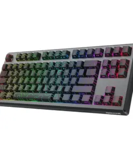 Alternative view of Bluetooth и безжична механична геймърска клавиатура Redragon Uranus 87 Pro K737B-RGB-PRO, RGB осветление - черна