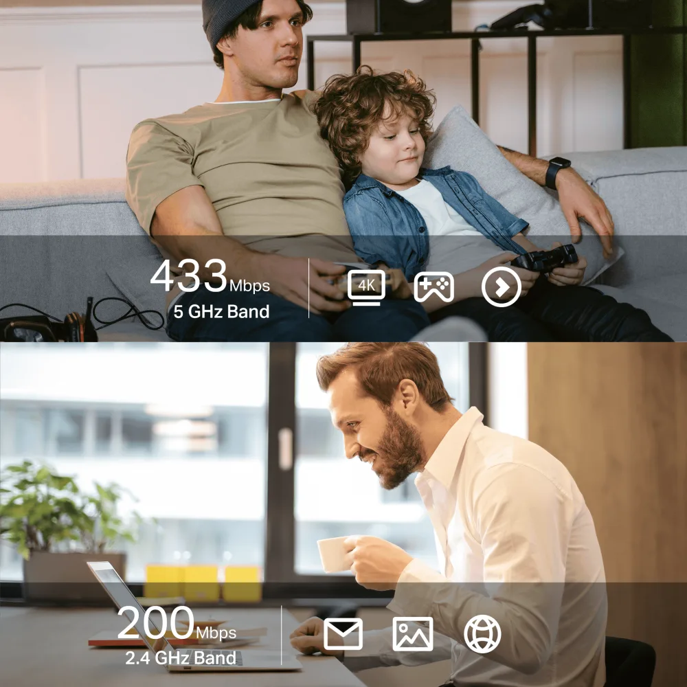 Безжичен USB nano адаптер TP-Link Archer T600UB Nano AC600 - Image 63