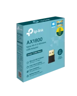 Alternative view of Безжичен USB 2-лентов адаптер TP-Link Archer TX20U Nano AX1800