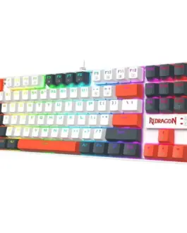 Alternative view of Механична геймърска клавиатура Redragon Kumara K552WLR-RGB – бяла със сиво и оранжево RGB осветление