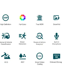 Alternative view of 5MP пълноцветна куполна мрежова камера TP-Link VIGI C250(4mm)