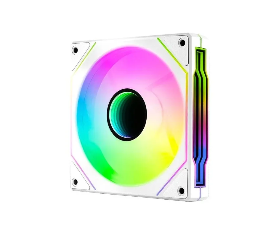 AeroCool вентилатор Fan 120mm Phantom M-3R - Infinity Mirror ARGB REVERSE - White