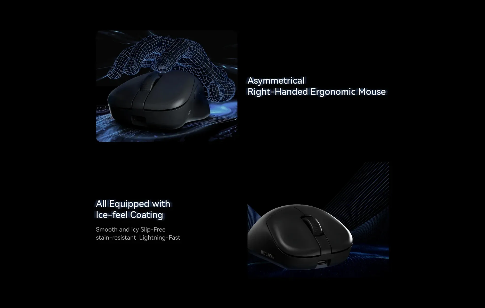 ATK професионална геймърска мишка Wireless Gaming Mouse Z1 PRO MAX - 8K, White - Image 334