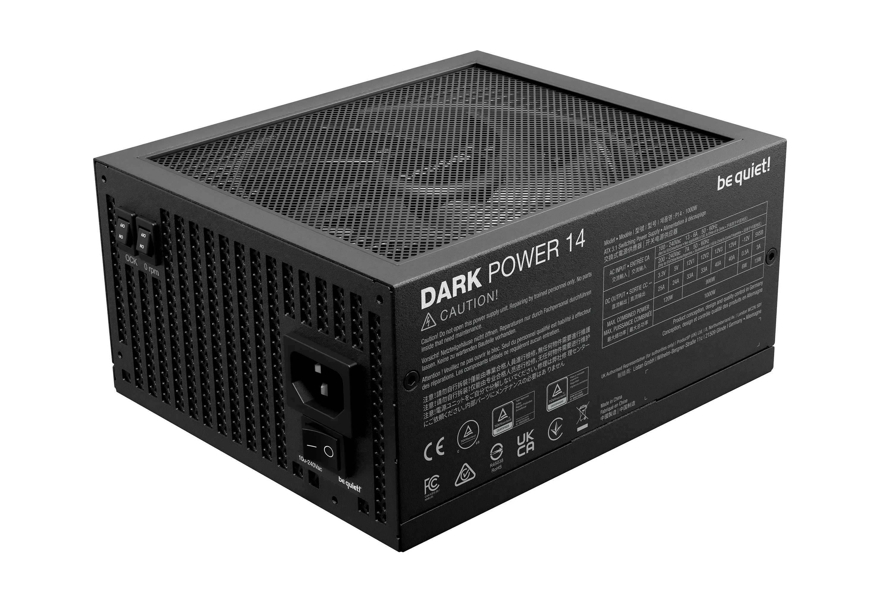 be quiet! захранване PSU ATX 3.1 Titanium - Dark Power 14 1000W - Image 28