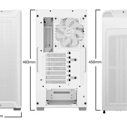 Alternative view of be quiet! кутия Case ATX - Pure Base 501 Airflow Window White