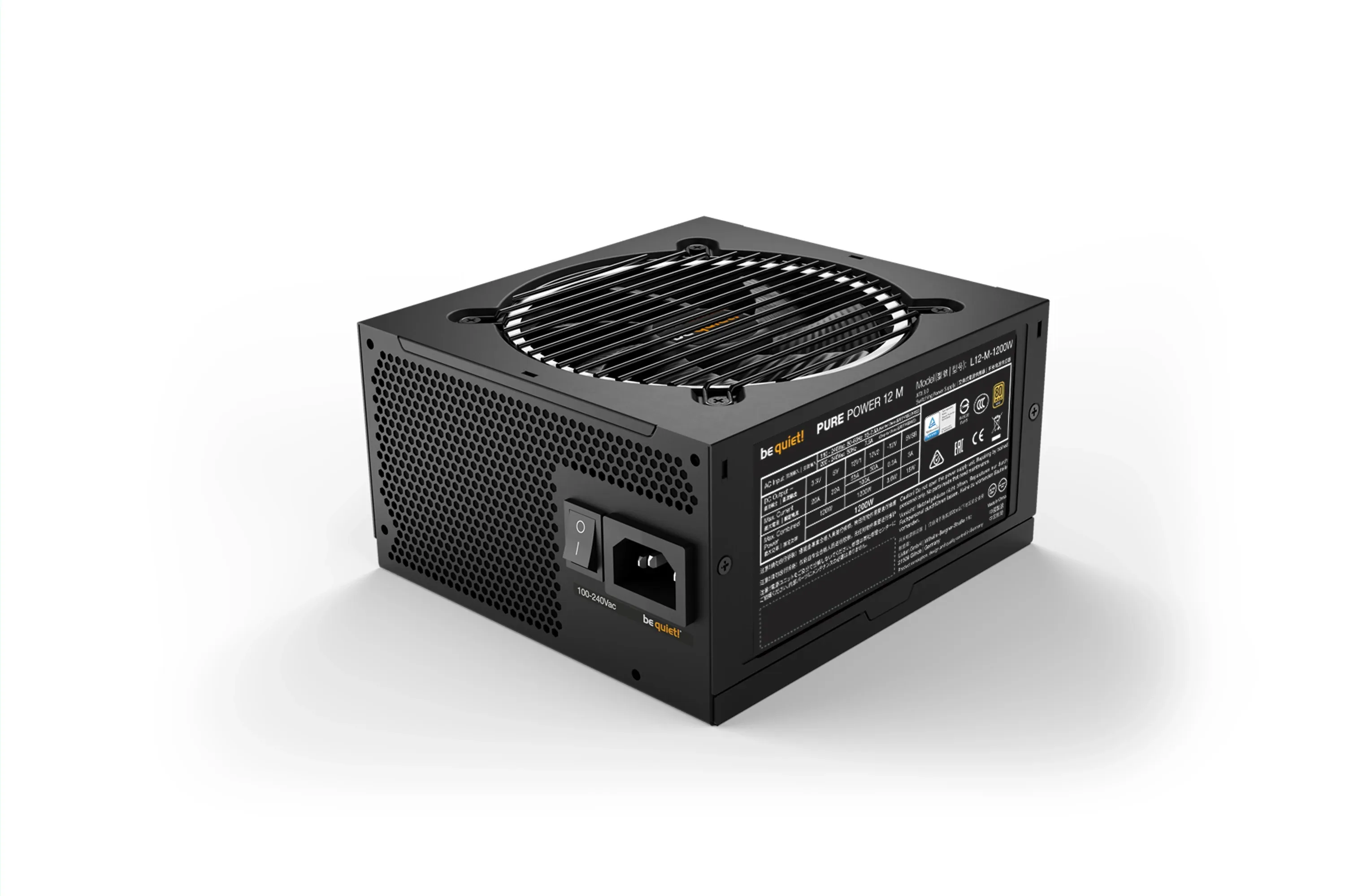be quiet! захранване PSU ATX 3.1 - Pure Power 12 M 1200W - Image 211