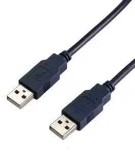 VCom Кабел USB 2.0 AM / AM Black - CU203-B-2m