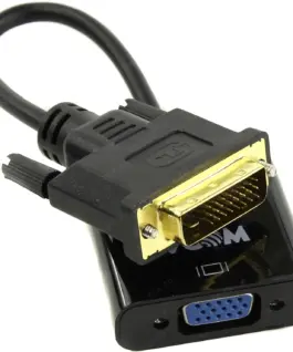 VCom активен преходник Adapter DVI-D 24+1 M -> VGA F Active - CG491-0.15m