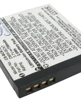 Alternative view of Батерия за камера Panasonic Lumix DMC-S3 3.7V 700 mAh DMW-BCK7 Cameron Sino