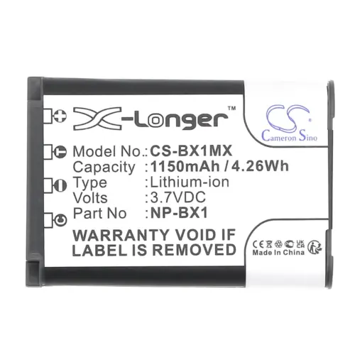 Батерия за фотоапарат SONY NP-BX1 LiIon 3.7V 1150mAh Cameron Sino