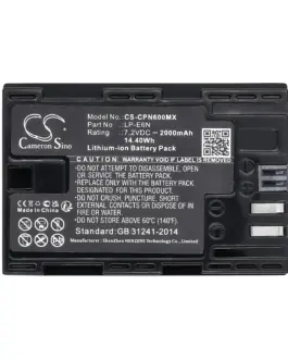 Батерия за фотоапарат CANON EOS 5D EOS 60D LiIon 7.2V 2000mAh Cameron Sino