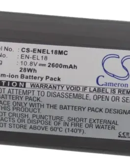 Батерия за апарат NIKON D4D5D500D800  EN-EL18MC  10.8V 2600mAh  LiIon   Cameron