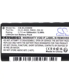 Alternative view of Батерия за фотоапарат  KODAK KLIC-8000 LiIon 3.7V  1600mAh Cameron Sino