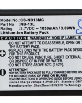 Батерия за фотоапарат / камера CANON NB13MC NB13L 37V 1050 mAh LiIon Cameron